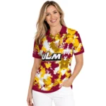 Louisiana Monroe Warhawks Polo Shirt Custom Pixel Camo Red Best Selling
