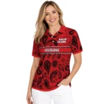 Louisiana Ragin Cajuns Polo Shirt Custom Paisley Band Red Best Selling