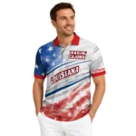 Louisiana Ragin Cajuns Polo Shirt Custom Star Stripes Red Blue Best Selling