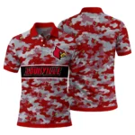 Louisville Cardinals Polo Shirt Customized Camo Band Red Best Selling