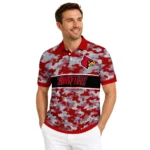 Louisville Cardinals Polo Shirt Customized Camo Band Red Best Selling
