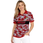 Louisville Cardinals Polo Shirt Customized Camo Band Red Best Selling