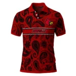 Louisville Cardinals Polo Shirt Customized Paisley Band Red Best Selling