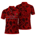 Louisville Cardinals Polo Shirt Customized Paisley Band Red Best Selling