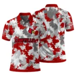 Louisville Cardinals Polo Shirt Customized Pixel Camo Red Best Selling