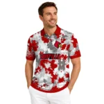 Louisville Cardinals Polo Shirt Customized Pixel Camo Red Best Selling