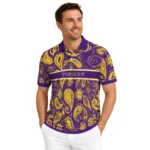 Lsu Tigers Polo Shirt Personalized Paisley Band Purple Best Selling