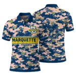Marquette Golden Eagles Polo Shirt Personalized Camo Band Blue Best Selling