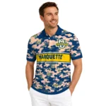 Marquette Golden Eagles Polo Shirt Personalized Camo Band Blue Best Selling