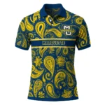 Marquette Golden Eagles Polo Shirt Personalized Paisley Band Blue Best Selling