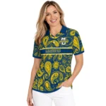Marquette Golden Eagles Polo Shirt Personalized Paisley Band Blue Best Selling