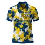 Marquette Golden Eagles Polo Shirt Personalized Pixel Camo Blue Best Selling