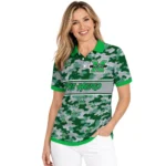 Marshall Thundering Herd Polo Shirt Custom Camo Band Green Best Selling