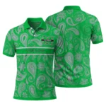 Marshall Thundering Herd Polo Shirt Custom Paisley Band Green Best Selling