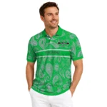 Marshall Thundering Herd Polo Shirt Custom Paisley Band Green Best Selling