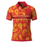 Maryland Terrapins Polo Shirt Customized Paisley Band Red Best Selling