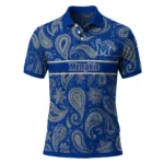 Memphis Tigers Polo Shirt Custom Paisley Band Blue Best Selling