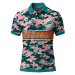 Miami Dolphins Polo Shirt Custom Camo Band Aqua Best Selling