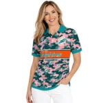 Miami Dolphins Polo Shirt Custom Camo Band Aqua Best Selling