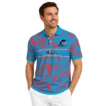 Miami Marlins Polo Shirt Customized Paisley Band Blue Best Selling