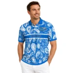 Middle Tennessee Blue Raiders Polo Shirt Custom Paisley Band Blue Best Selling