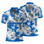 Middle Tennessee Blue Raiders Polo Shirt Custom Pixel Camo Blue Best Selling