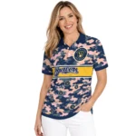 Milwaukee Brewers Polo Shirt Personalized Camo Band Navy Blue Best Selling