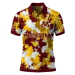 Minnesota Golden Gophers Polo Shirt Customized Pixel Camo Maroon Best Selling