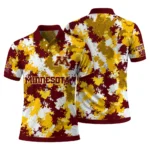 Minnesota Golden Gophers Polo Shirt Customized Pixel Camo Maroon Best Selling