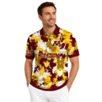 Minnesota Golden Gophers Polo Shirt Customized Pixel Camo Maroon Best Selling