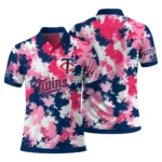 Minnesota Twins Polo Shirt Custom Pixel Camo Navy Best Selling