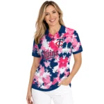 Minnesota Twins Polo Shirt Custom Pixel Camo Navy Best Selling