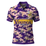 Minnesota Vikings Polo Shirt Customized Camo Band Purple Best Selling