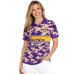 Minnesota Vikings Polo Shirt Customized Camo Band Purple Best Selling