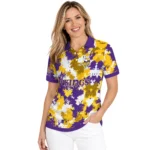 Minnesota Vikings Polo Shirt Customized Pixel Camo Purple Best Selling