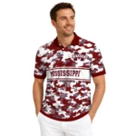 Mississippi State Bulldogs Polo Shirt Customized Camo Band Maroon Best Selling