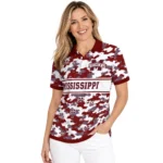 Mississippi State Bulldogs Polo Shirt Customized Camo Band Maroon Best Selling