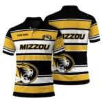 Missouri Tigers Polo Shirt Personalized Horizontal Blocks Black Best Selling