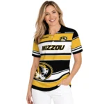 Missouri Tigers Polo Shirt Personalized Horizontal Blocks Black Best Selling