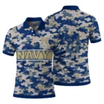 Navy Midshipmen Polo Shirt Customized Camo Band Blue Best Selling