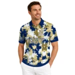 Navy Midshipmen Polo Shirt Customized Pixel Camo Blue Best Selling