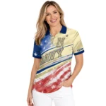 Navy Midshipmen Polo Shirt Customized Star Stripes Red Blue Best Selling