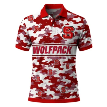 Nc State Wolfpack Polo Shirt Personalized Camo Band Red Best Selling