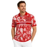 Nc State Wolfpack Polo Shirt Personalized Paisley Band Red Best Selling