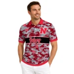 Nebraska Cornhuskers Polo Shirt Custom Camo Band Red Best Selling