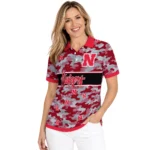 Nebraska Cornhuskers Polo Shirt Custom Camo Band Red Best Selling