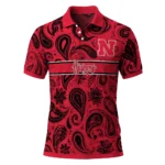 Nebraska Cornhuskers Polo Shirt Custom Paisley Band Red Best Selling