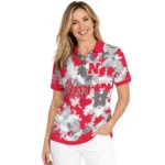 Nebraska Cornhuskers Polo Shirt Custom Pixel Camo Red Best Selling