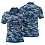 Nevada Wolf Pack Polo Shirt Custom Camo Band Blue Best Selling
