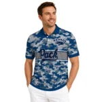 Nevada Wolf Pack Polo Shirt Custom Camo Band Blue Best Selling